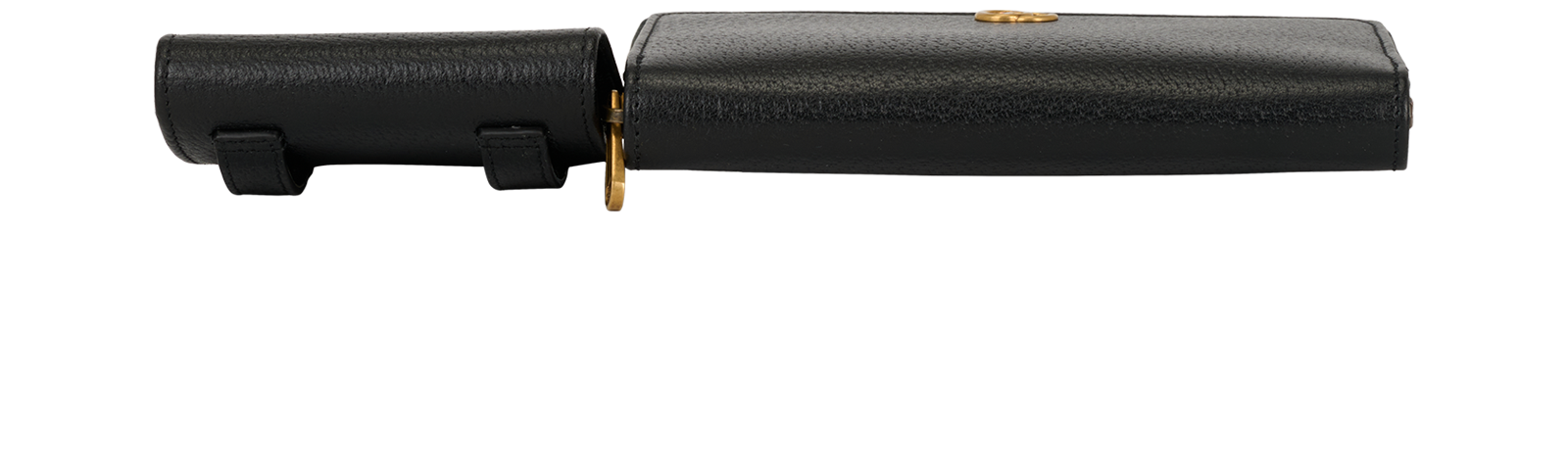 GG Double Belt Bag, &pound;450, Handbags, Black, Leather, Top view